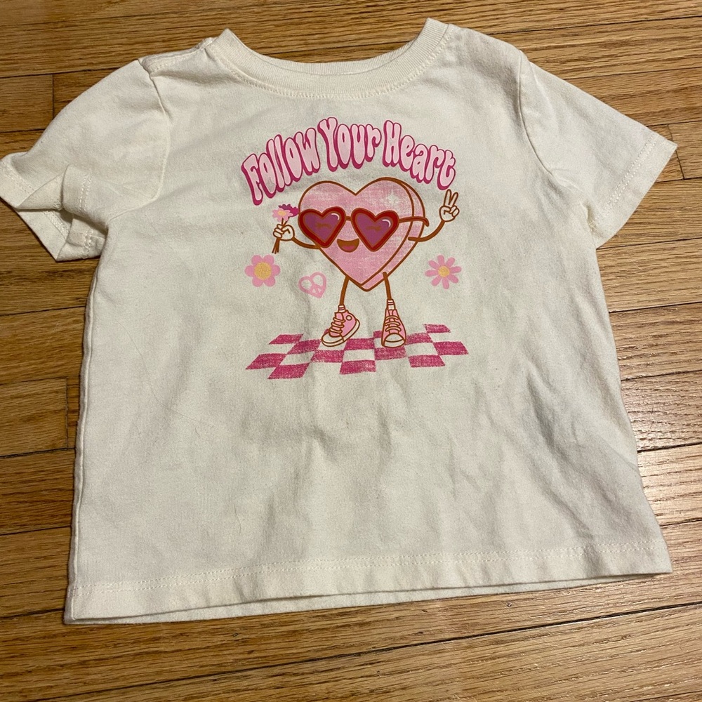Wonder nation Girl 18 months follow your heart Valentines Day